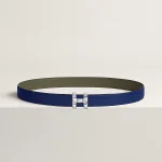 H Infini belt buckle & Reversible leather strap 24 mm - Image 2